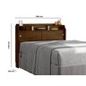 Cabeceira para Box Queen 158cm Prateleiras Prática Elisa - 6