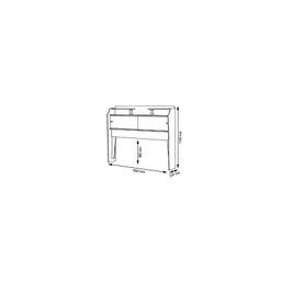 Cabeceira para Box Queen 158cm Prateleiras Prática Elisa - 7