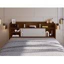 Ver imagem 3 de Cabeceira para Box Queen 158cm Prateleiras Prática Elisa