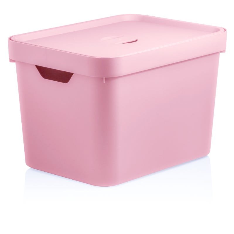 Caixa Organizadora Cube Com tampa Marca Ou Cor Rosa 36x27x24