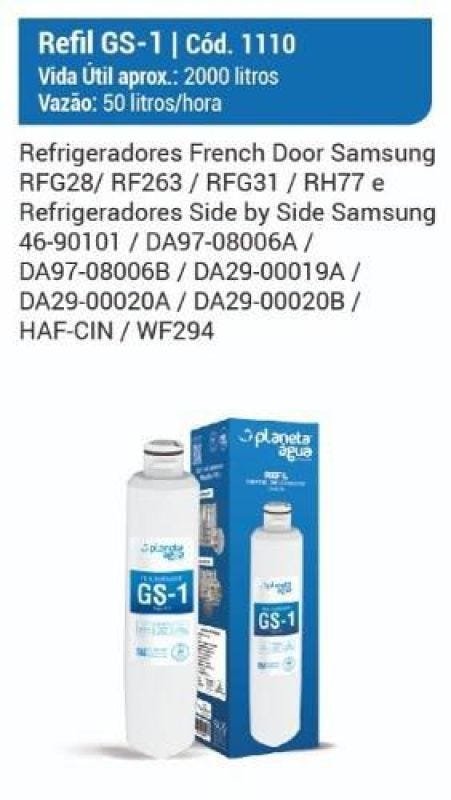 Filtro Refil Interno para Geladeira Refrigerador Side By Side  Samsung HAF-CIN/EXP - 2