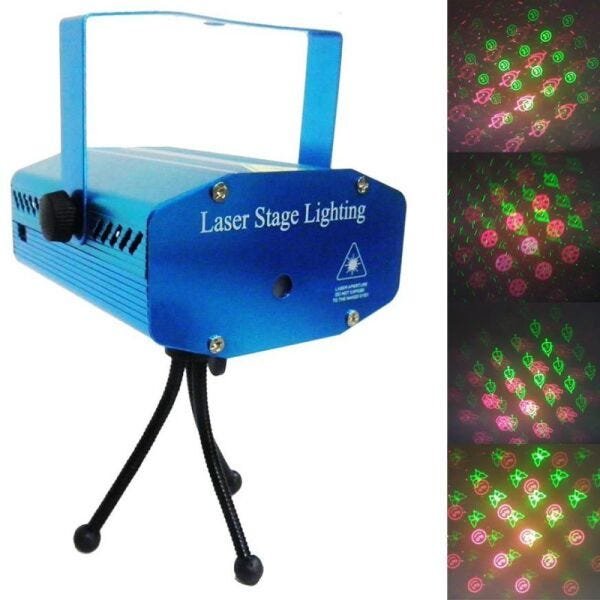 Projetor Laser Holografico Canhao Strobo Efeitos Luzes Festas Natal (888645) - 1