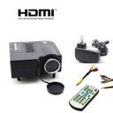 Ver imagem 3 de Mini Projetor de LED Portátil Data Show HDMI Filmes USB SD Preto (Bsl-17874-A)