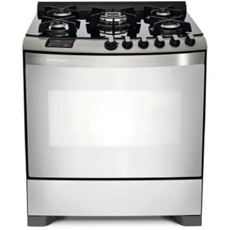 Fogão 5 Bocas Brastemp Quadrichama Mesa Vidro com Timer Grill ...