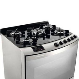 Fogão 5 Bocas Brastemp Quadrichama Mesa Vidro com Timer Grill - Bfs5Varnna - 3