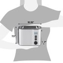 Ver imagem 7 de Elite Gourmet Torradeira 2 Fatias com Função Bagel e Timer (inox)
