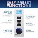 Ver imagem 3 de Elite Gourmet Torradeira 2 Fatias com Função Bagel e Timer (inox)