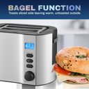 Ver imagem 2 de Elite Gourmet Torradeira 2 Fatias com Função Bagel e Timer (inox)