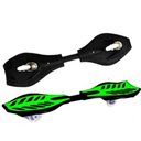 Ver imagem 2 de Skate Duas Rodas Waveboard Esporte Surf Na Rua Roda Silicone (Pc299-xc225-Verde)