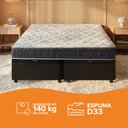 Ver imagem 7 de Cama Box Baú King Bipartido Preto + Colchão Espuma D33 Ortopédico Zidi San Francisco 193x203x59cm