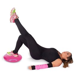 Disco De Equilibrio Inflavel Amofada Pilates Yoga Aerobica (5070) AZUL - 4