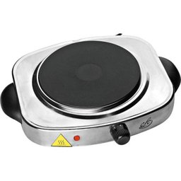 Fogão Eletrico 1 Boca Chapa Anti Aderente Aço Inox 1200W - 220V (Fe-201) - 1