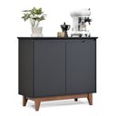 Ver imagem 2 de Buffet 02 Portas sem Gaveta Flow: Preto