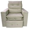 Poltrona Do Papai Retrátil Reclinável Veludo Bege Conforto Larbelle - 4