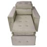 Poltrona Do Papai Retrátil Reclinável Veludo Bege Conforto Larbelle - 2