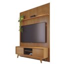 Ver imagem 3 de Conjunto de Painel e Rack Helena para TV 75 Polegadas MDP Cinamomo Off White Casah