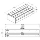 Ver imagem 4 de Cama Solteiro Bicama com Cama Auxiliar 194x83 Cm20 Branco Dtall Branco