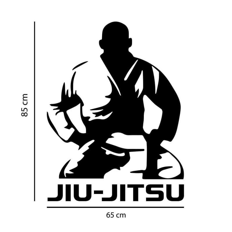 Adesivo de Parede Silhueta Jiu-Jitsu - 2