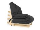 Ver imagem 1 de Sofá Cama Solteiro Futon Dobrável Preto