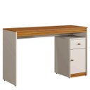 Ver imagem 1 de Mesa Escrivaninha Office Madrid 1 Gavetas:naturalle/off