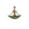 Estatua Decorativa Pose Yoga Lilian Xl 806571 - 1