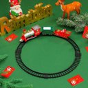 Ver imagem 6 de Trenzinho de Briquedo Enfeite de Natal Decorativo Natalino Arvore Balcao Loja Vitrine Shopping Locom
