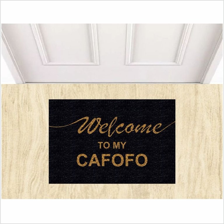 TAPETE CAPACHO WELCOME TO MY CAFOFO, TAPETE PARA PORTA DE ENTRADA.