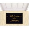 TAPETE CAPACHO WELCOME TO MY CAFOFO, TAPETE PARA PORTA DE ENTRADA. - 1