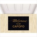 Ver imagem 1 de TAPETE CAPACHO WELCOME TO MY CAFOFO, TAPETE PARA PORTA DE ENTRADA.