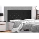 Ver imagem 3 de Cabeceira Painel Solteiro 0,90m Tânia Suede Preto - Pallazio