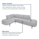 Ver imagem 7 de Sofá de Canto Orgânico 4 Lugares 265cm Base de Ferro Chaise Esquerda Luna Yescasa