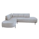 Ver imagem 2 de Sofá de Canto Orgânico 4 Lugares 265cm Base de Ferro Chaise Esquerda Luna YesCasa