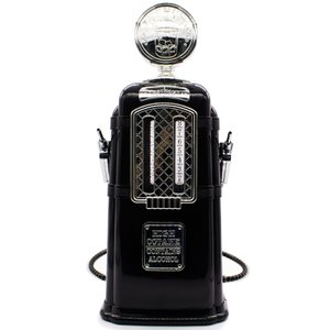 Dispenser Bebidas Duplo Bomba de Gasolina Vintage Preto