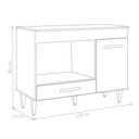 Ver imagem 2 de Balcão para Cooktop Frankfurt Branco