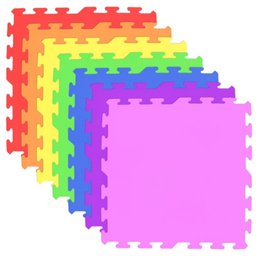 Kit com 12 Tapetes / Tatames em Eva Liso - 50 x 50 x 1 cm - 1