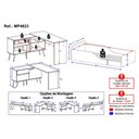 Ver imagem 4 de Kit Cama Infantil Montessoriana com Escrivaninha 2 Portas 1 Gaveta Lume Multimóveis MP4823 Branco