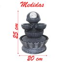 Ver imagem 2 de Fonte De Água Decorativa Cascata 4 Quedas Luz De Led Bivolt