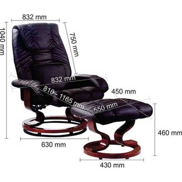 Poltrona de Massagem Minnesota com Puff - Rivatti - 13