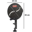 Ver imagem 4 de Fatiador Picador 2 Discos Manual Folhas Hortaliças Couve Batata Cenoura Legumes Vitalex FL2 Cinza