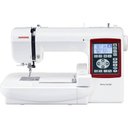 Ver imagem 1 de Máquina Automática para Bordar, Marca Janome, Modelo Memory Craft 230E, Completa Com Todos os Perten