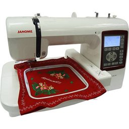 Máquina Automática para Bordar, Marca Janome, Modelo Memory Craft 230E, Completa Com Todos os Perten - 12