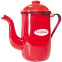 Ver imagem 2 de Bule Leiteira em Aço Esmaltado 1,25 Litros para Café Vermelho