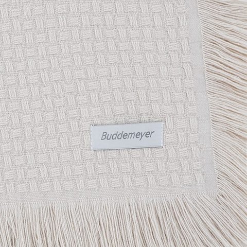 Colcha King In Design com Franja Bege