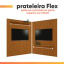 Ver imagem 6 de Painel para Tv até 75 Polegadas Ripado Impressão 3d Egeo com Prateleira 1,80m Cedro Edn