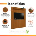 Ver imagem 5 de Painel para Tv até 75 Polegadas Ripado Impressão 3d Egeo com Prateleira 1,80m Cedro Edn