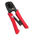 Ver imagem 2 de Kit Alicate Crimpar Rj45 Rj11 Catraca Testador Cabo 100 Plug