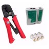 Kit Alicate Crimpar Rj45 Rj11 Catraca Testador Cabo 100 Plug - 1