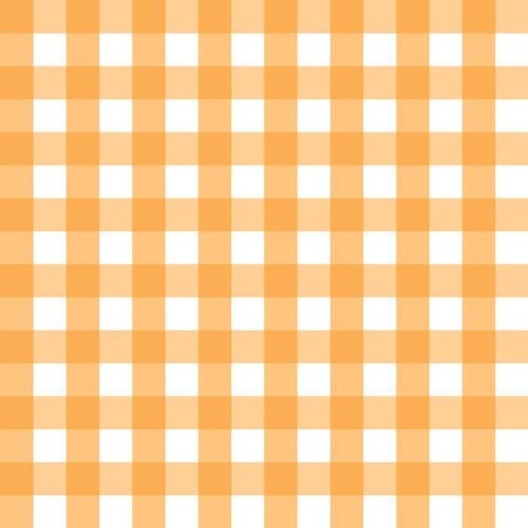 Papel de Parede Doce Estilo Xadrez Laranja 82229