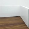 Kit 10 Barras de Moldura/rodapé de Poliestireno 10cm de Altura Liso Branco (10x1x240cm) - Formix 3d - 2