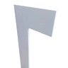 Kit 10 Barras de Moldura/rodapé de Poliestireno 10cm de Altura Liso Branco (10x1x240cm) - Formix 3d - 1